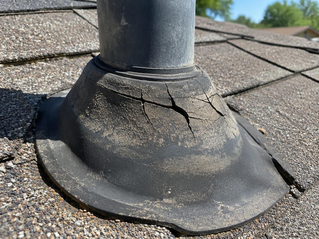 Dry-rotted pipe boots
